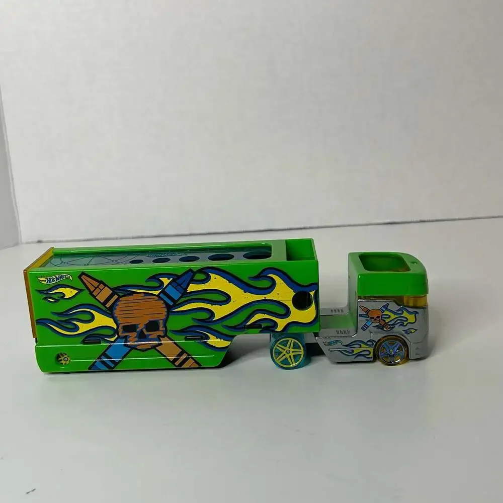 Hot Wheels Pencil Pusher Super Rig Semi Truck with Ruler